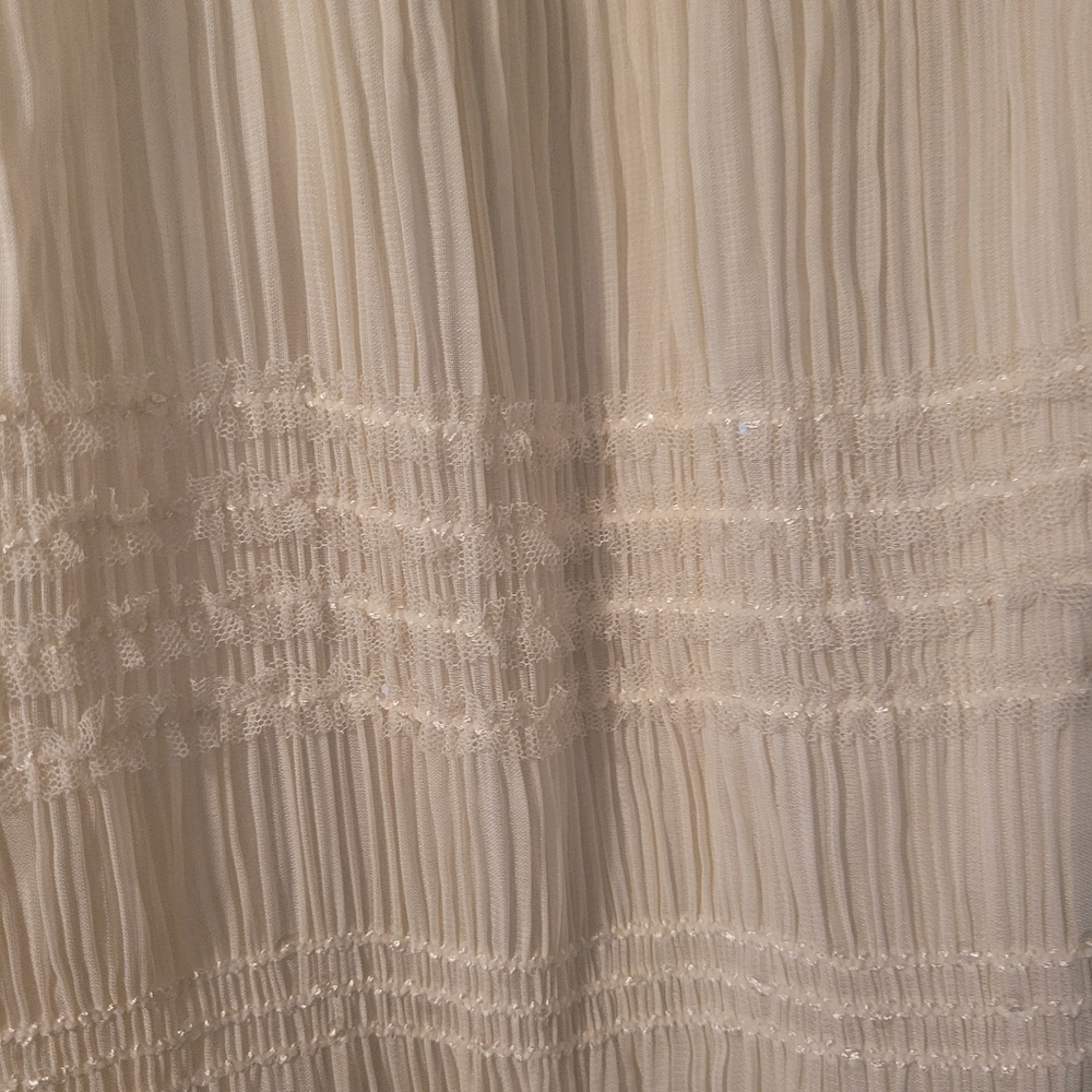 NWT Twelfth Tribe Quinn ivory shimmer dress - XL.        M39 - Picture 5 of 11
